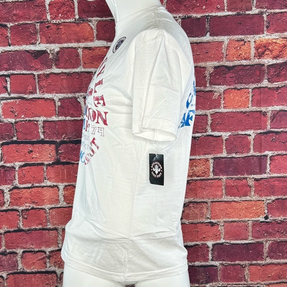 Affliction Men's Short Sleeve Graphic T-shirt - White / Red -Size: M / L - NWT - Picture 5 of 10